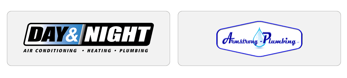 Armstrong Plumbing Joins Day & Night - Day & Night Air Conditioning, Furnace, & Plumbing Logos: Day & Night + Armstrong Plumbing