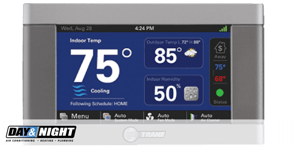 Trane XL824 Programmable Thermostat | Day & Night Air