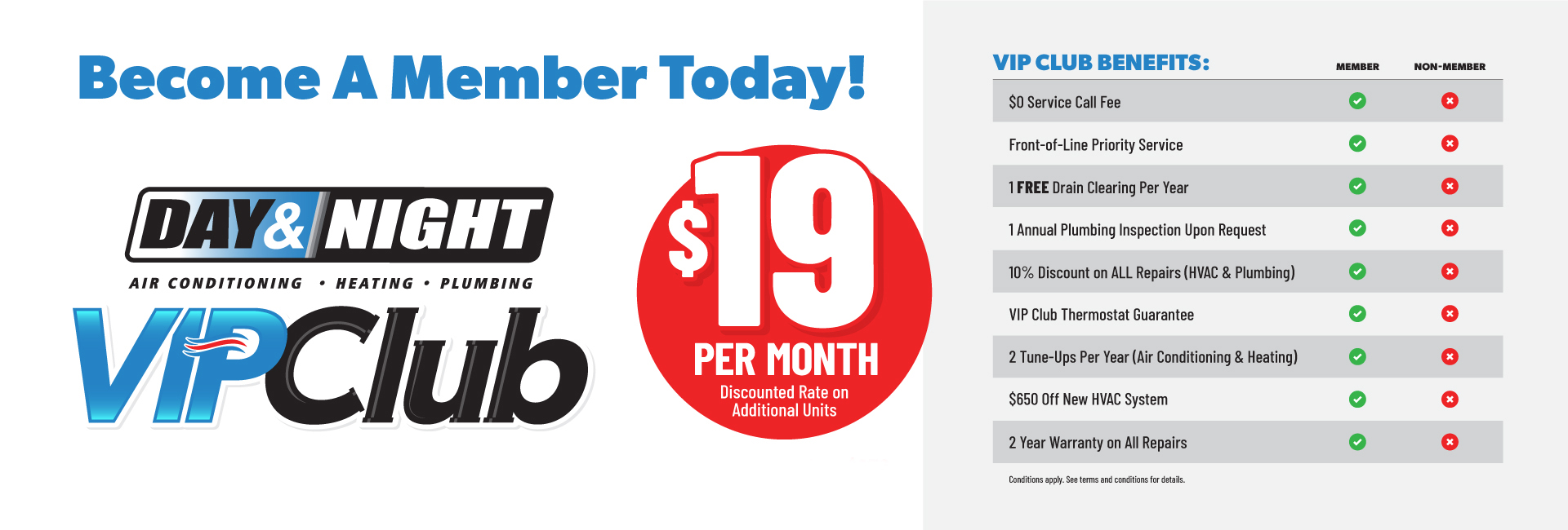become a member of the vip maintenance plan