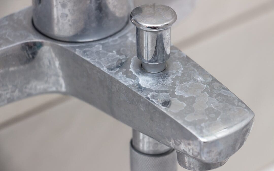 Hard Water Spots on Faucet