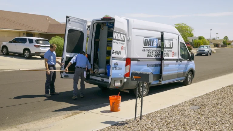 Plumbers and Sewer Repair Services in Chandler, Arizona - Day & Night Air Conditioning, Furnace, & Plumbing plumbing inspection ambient edge